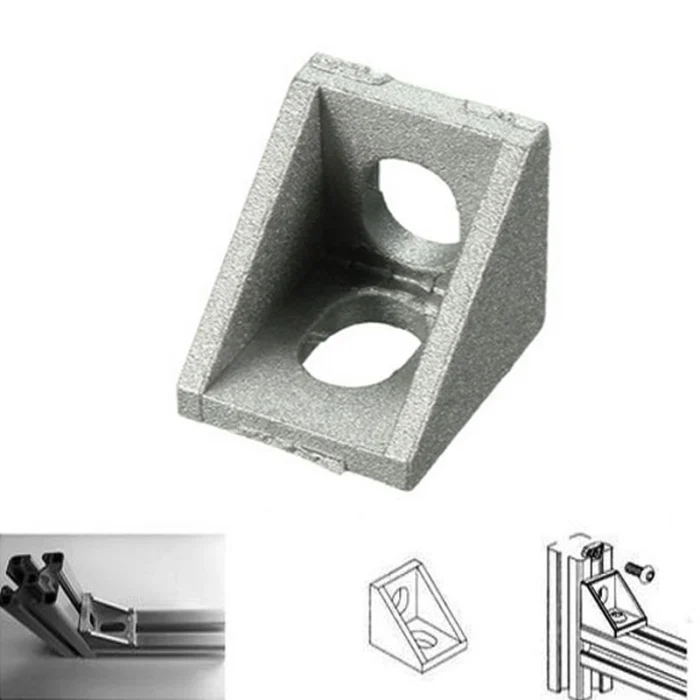 Алюмінієвий кутник 17х20 для верстатного профіль 20х20